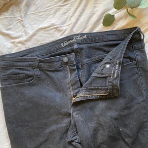 Black denim jeans
